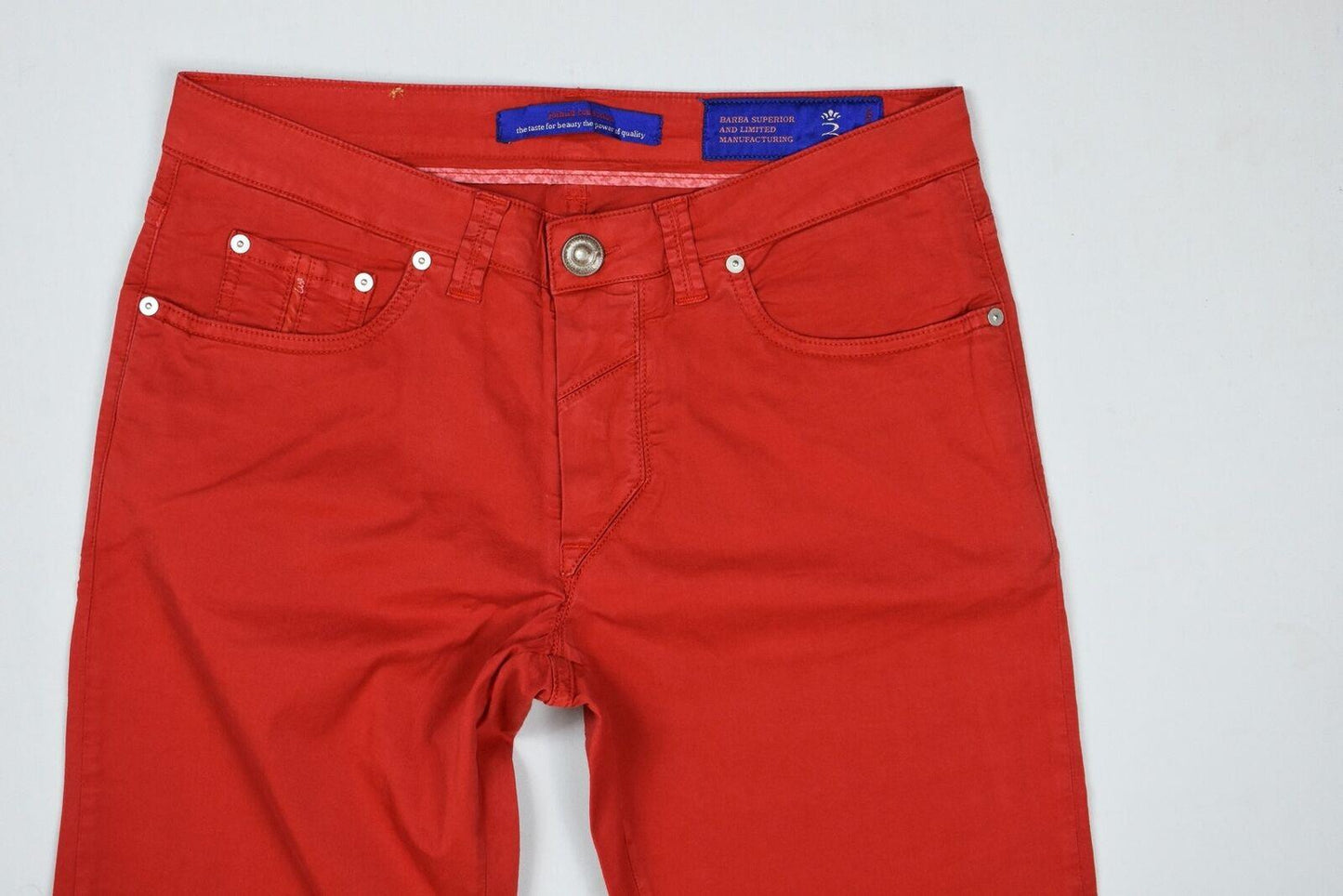 Barba Napoli Men's Limited Edition Red Pants Size 33/48 New $300