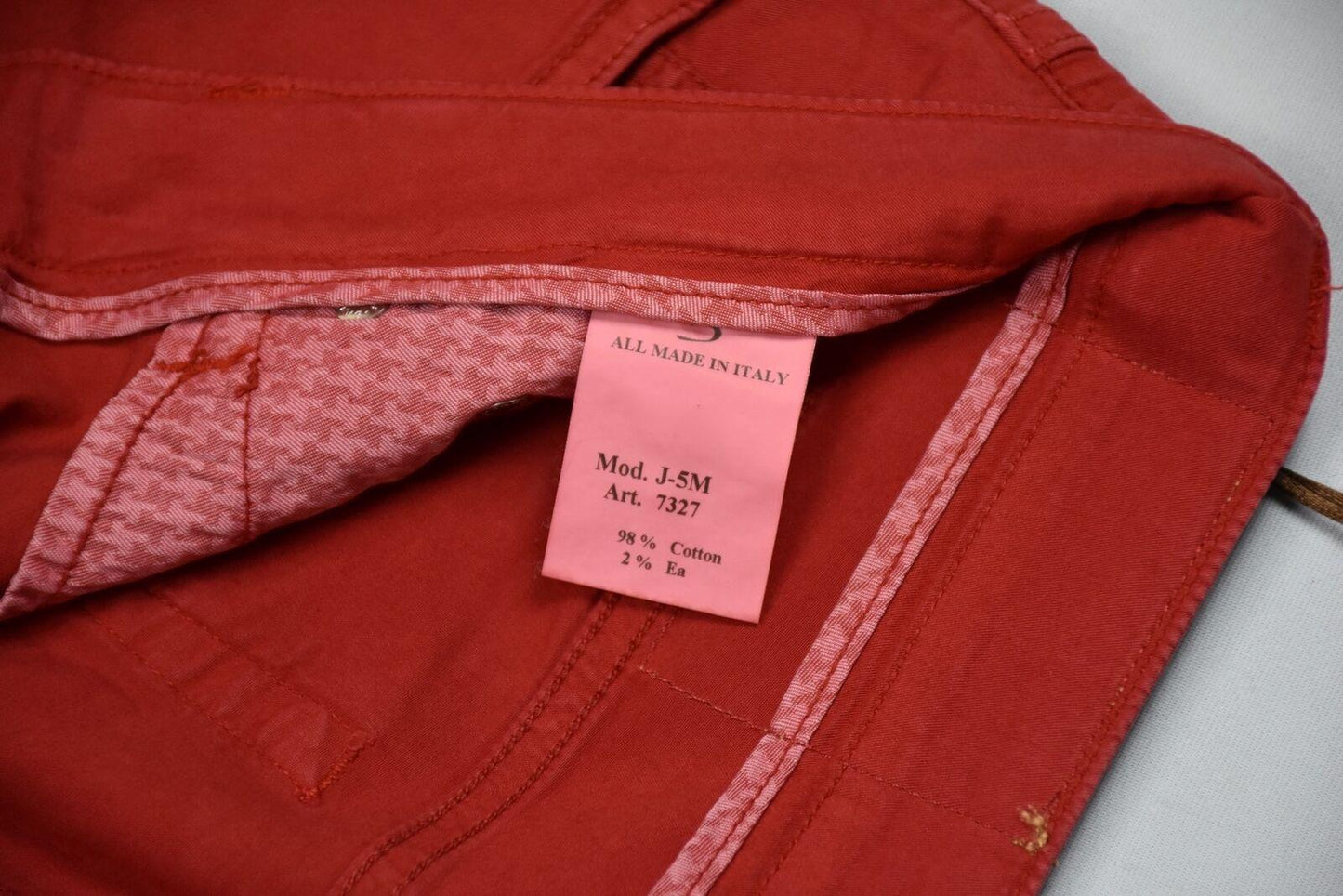 Barba Napoli Men's Limited Edition Red Pants Size 33/48 New $300