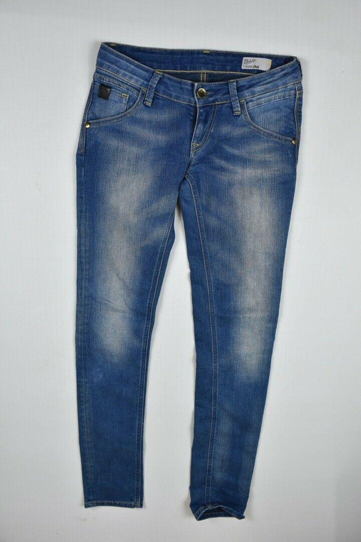 Meltin' Pot Women's Muriel Low Rise Skinny Distressed Jeans Size 27 x 32 Mint