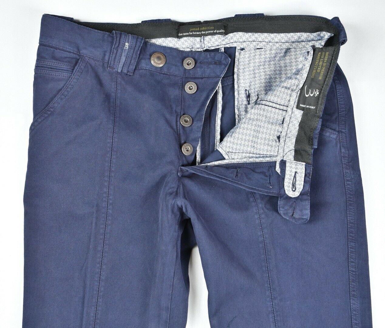 Barba Napoli Men's Navy Twill Chino Pants Size 33/48 New $325