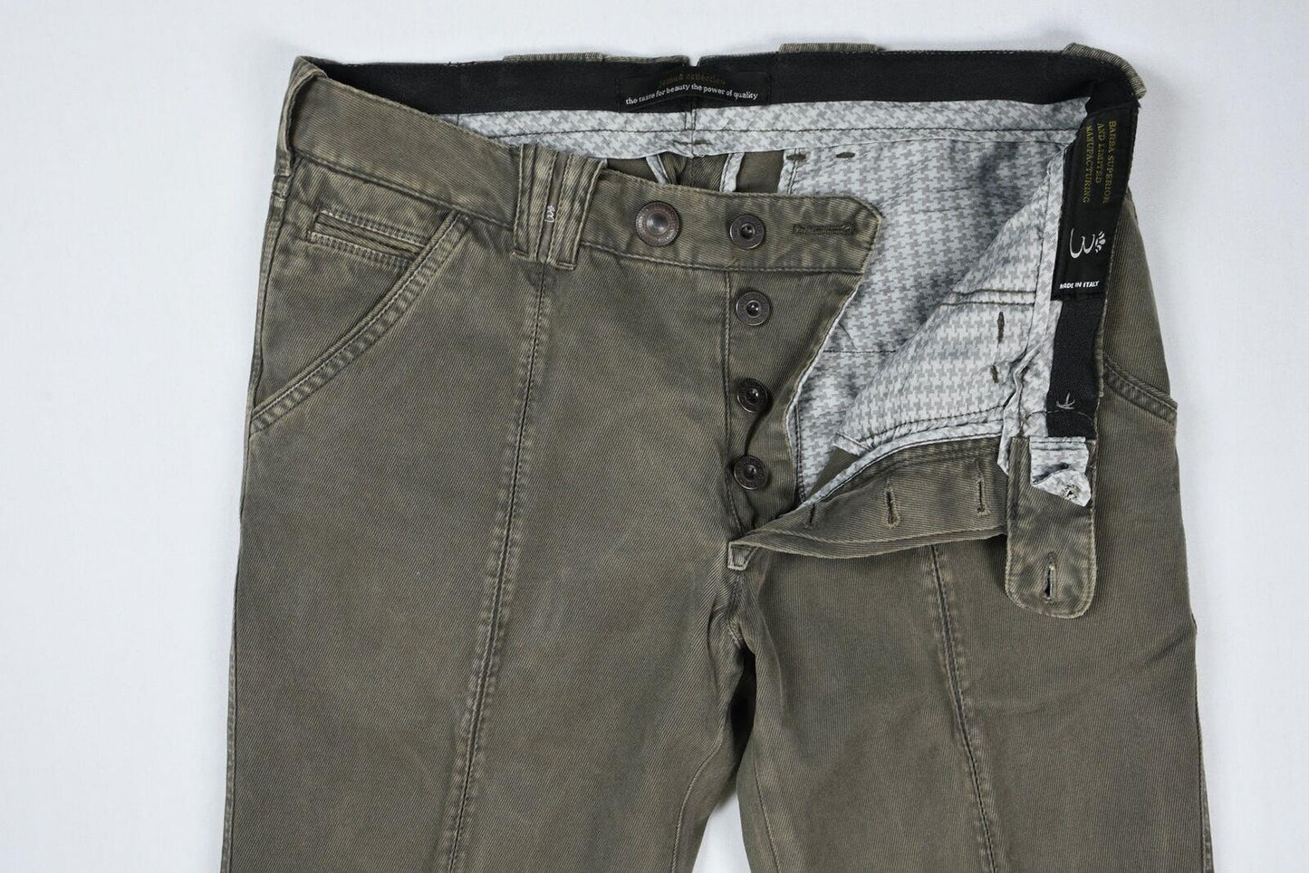 Barba Napoli Men's Limited Edition Thick Twill Pants Sz 33/48 New $300