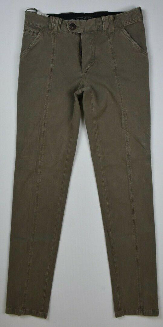 Barba Napoli Men's Limited Edition Olive Twill Pants Sz 32/47 New $300 SKU 15/7