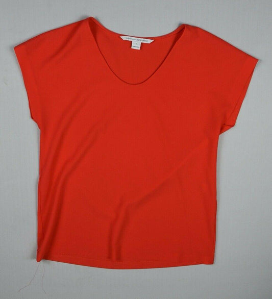 Diane Von Furstenberg Women's Polyester Red Top Shirt Size S
