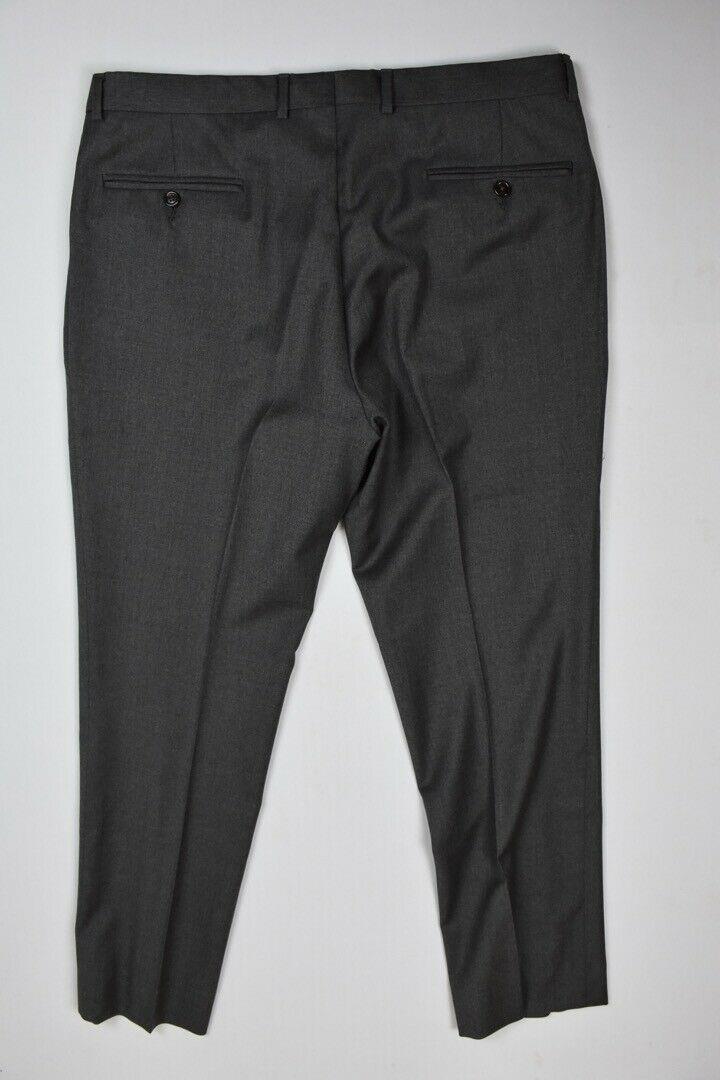 Yves Saint Laurent Made by Zegna Mens Gray Wool Dress Pants Size 34