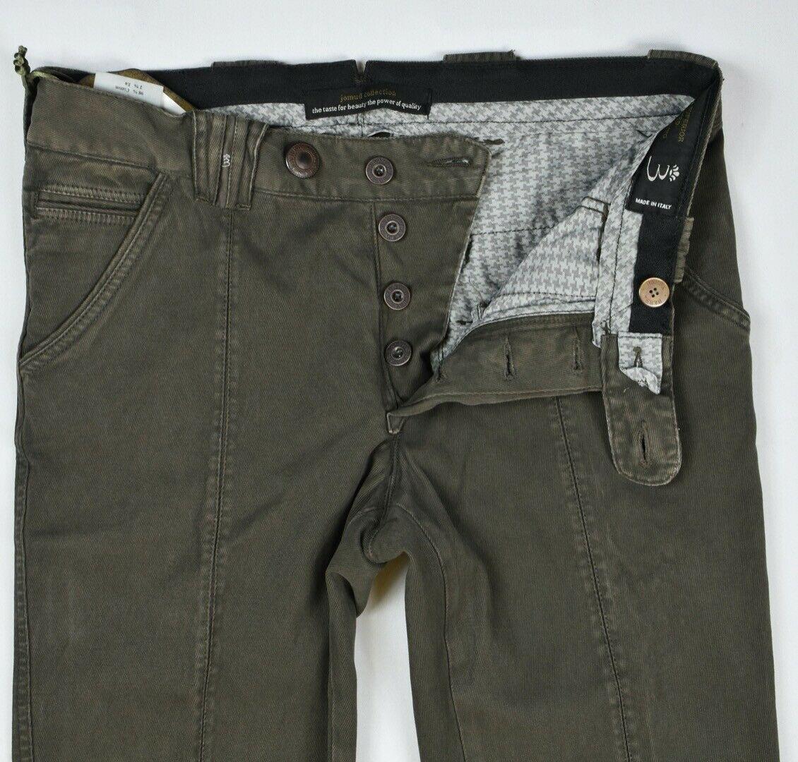 Barba Napoli Men's Dark Brown Fancy Woven Pants Size 31/46 New $325 SKU 15/7