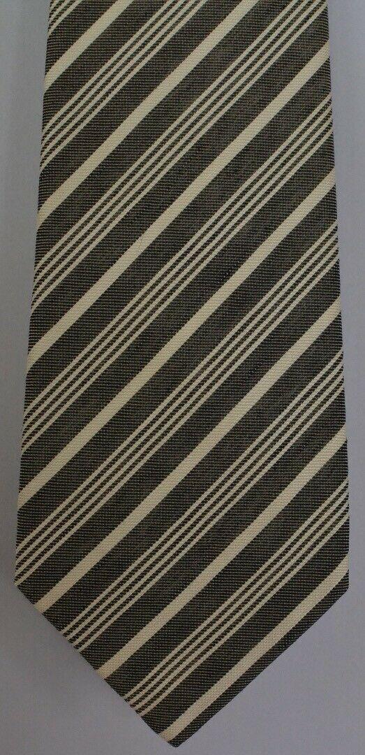 Kiton Napoli Mens 7 Fold Handmade Linen Tie NEW 59" X 3.5" SKU B33/10 $295