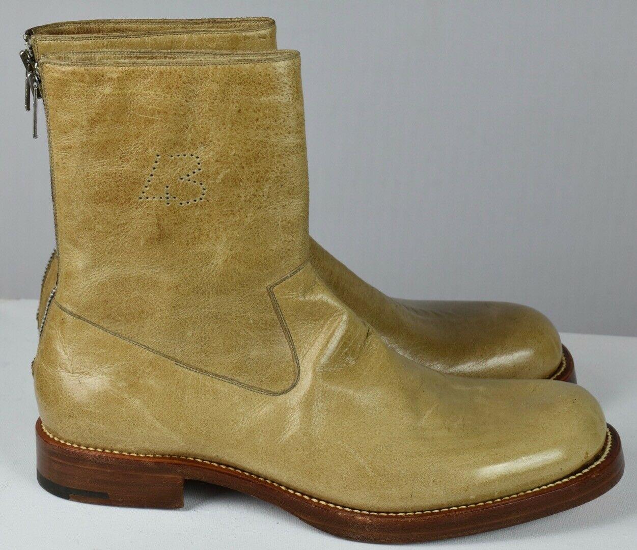 Paolo Lattanzi Son Of Silvano Mens Leather Boot Boots Size 10 US 43 EU New $5500