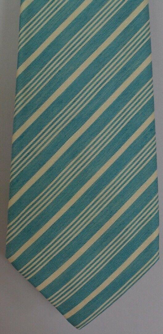 Kiton Napoli Mens 7 Fold Handmade Linen Tie NEW 59" X 3.5" SKU B33/7 $295