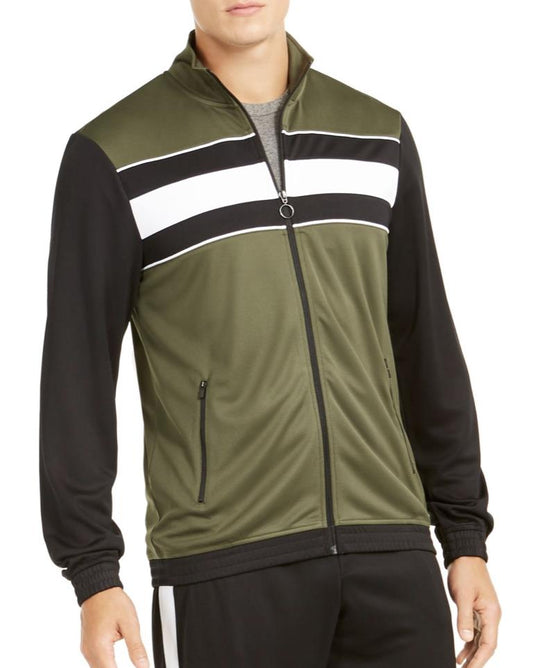 Id Ideology Men's Native Green Colorblocked Track Jacket Size S New $50 BLM2-2