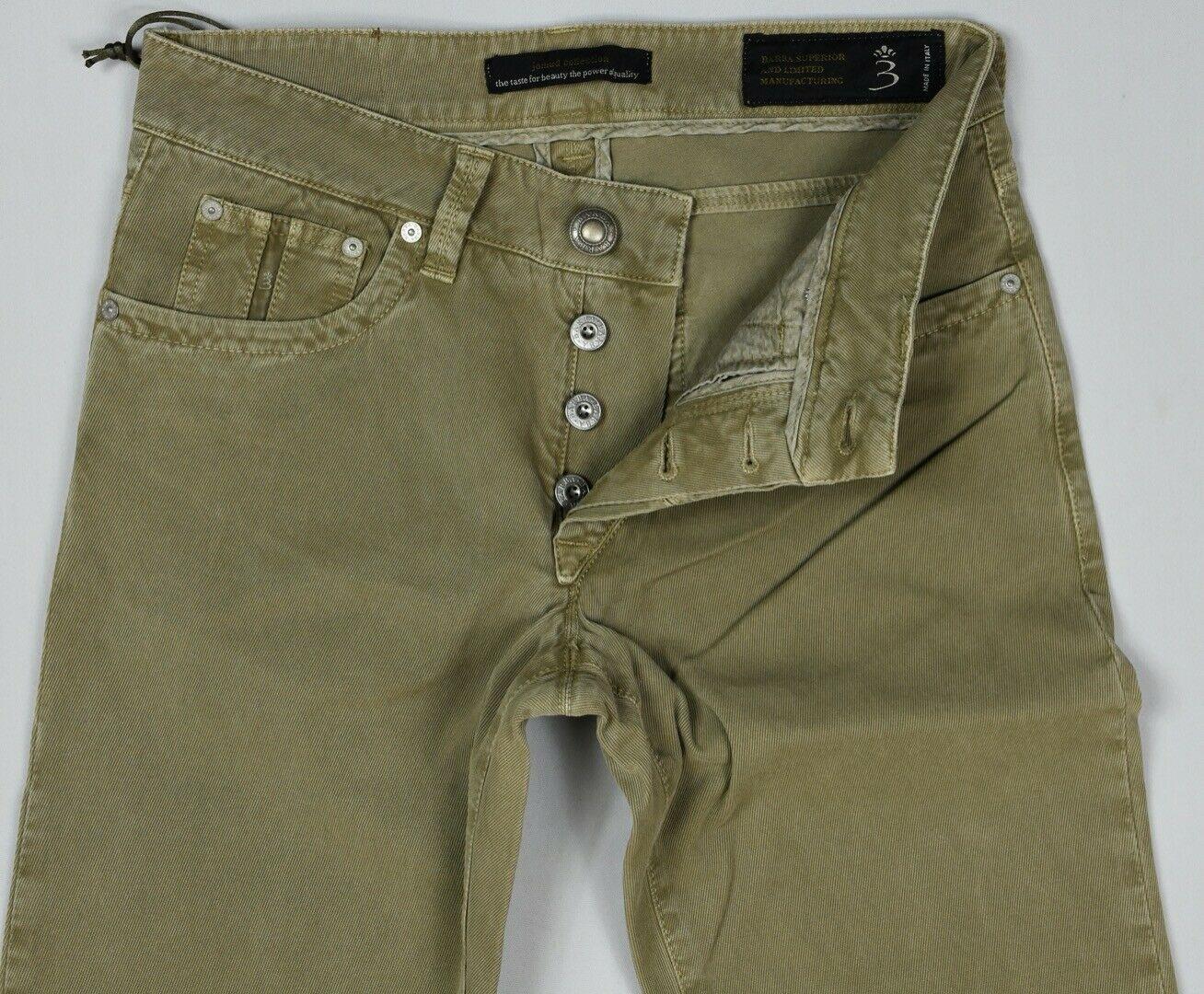 Barba Napoli Men's Limited Edition Twill Pants Size 31/46 New $300 SKU 15/9