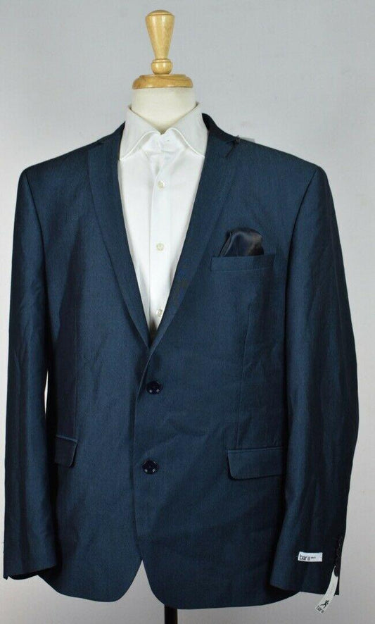 BAR III MEN'S BLUE SLIM FIT STRETCH SPORT COAT JACKET SIZE 46 R $295 NEW