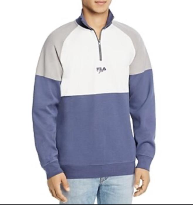 FILA FJELD Astrid Andersen Men Sebastian 1/2 Zip Sweater Size M NEW $297 BLM6-7