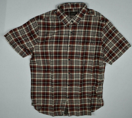 Jachs New York Men's rust short sleeve Shirt Size L New BIN3-15