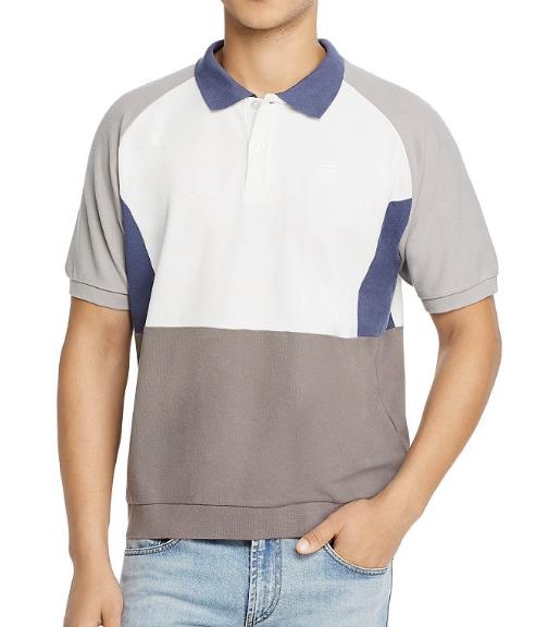 Fila Mens Gray Fjeld Kasper Regular Fit Jersey Polo Shirt Size L NEW $138