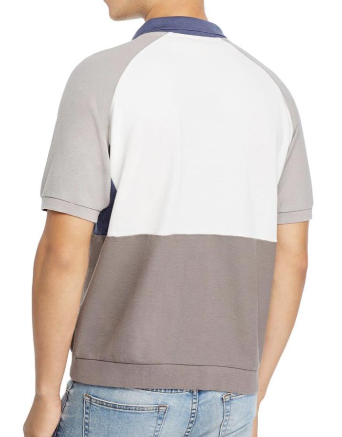 Fila Mens Gray Fjeld Kasper Regular Fit Jersey Polo Shirt Size L NEW $138