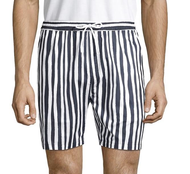 Wesc Men's Hampus Uneven Stripe Shorts Size S NEW $128 BLM8-1