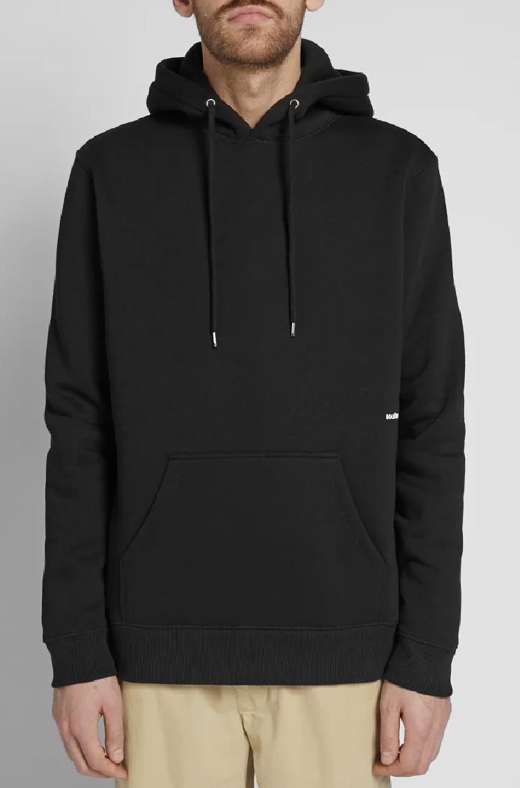 SOULLAND MEN'S BLACK WALLANCE LOGIC LOGO HOODY Sweatshirt Size M NEW $175 BLM8-C