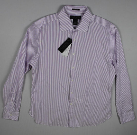 The Men's Store At Bloomingdale's Stripe Purple Shirt S New $98 BLM6-13