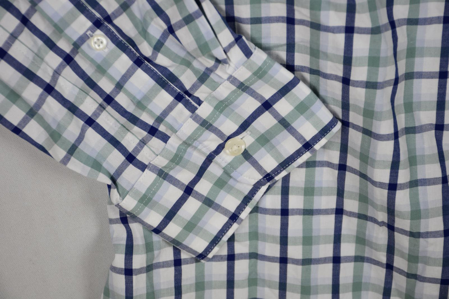 The Men's Store Men Green Multi Plaid Shirt XL New $98 BM9-3