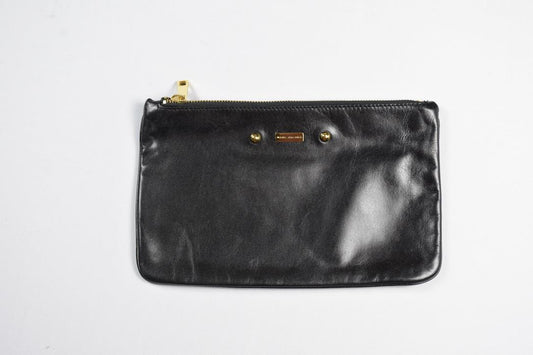 Women's Marc Jacobs Black Faux Leather Clutch DBIN6