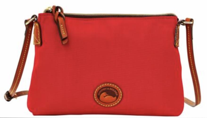 Dooney & Bourke Red Canvas Crossbody Pouchette New $98 DBIN6