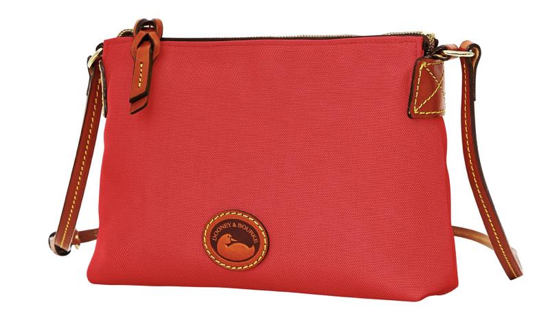 Dooney & Bourke Red Canvas Crossbody Pouchette New $98 DBIN6