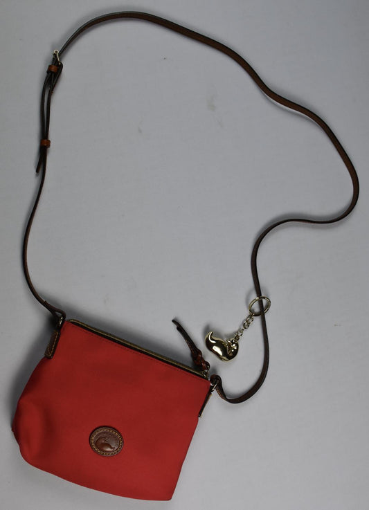 Dooney & Bourke Red Canvas Crossbody Pouchette New $98 DBIN6