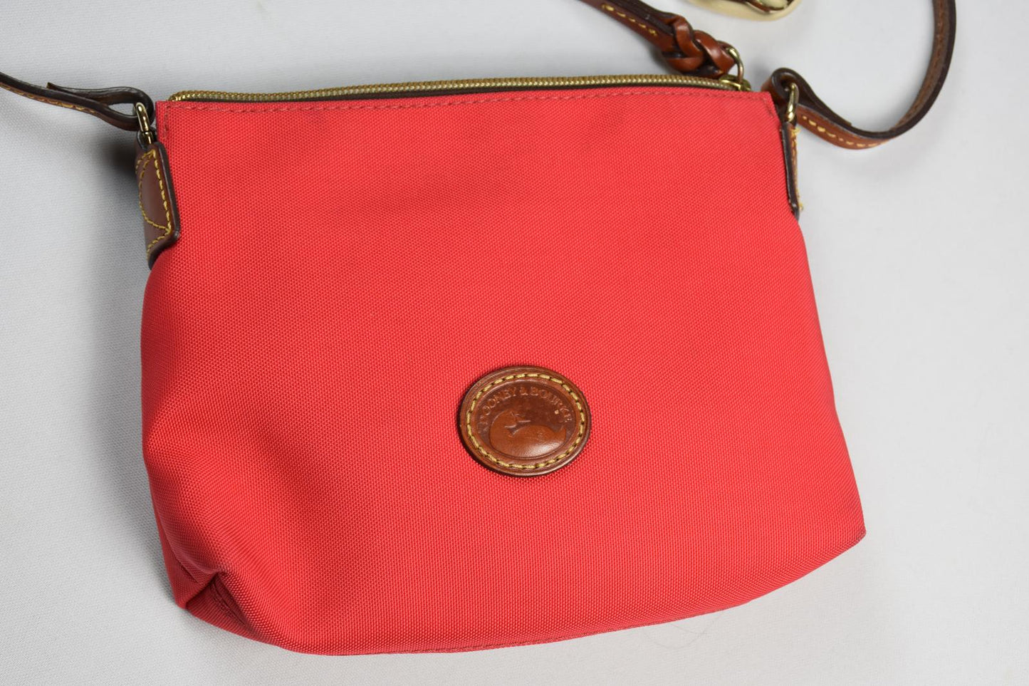 Dooney & Bourke Red Canvas Crossbody Pouchette New $98 DBIN6