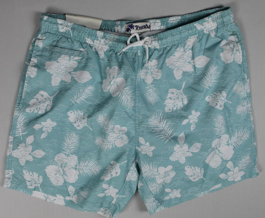 TRUNKS Surf & Swim Co MENS FLORAL SWIM SHORT XL New $54 BLM12