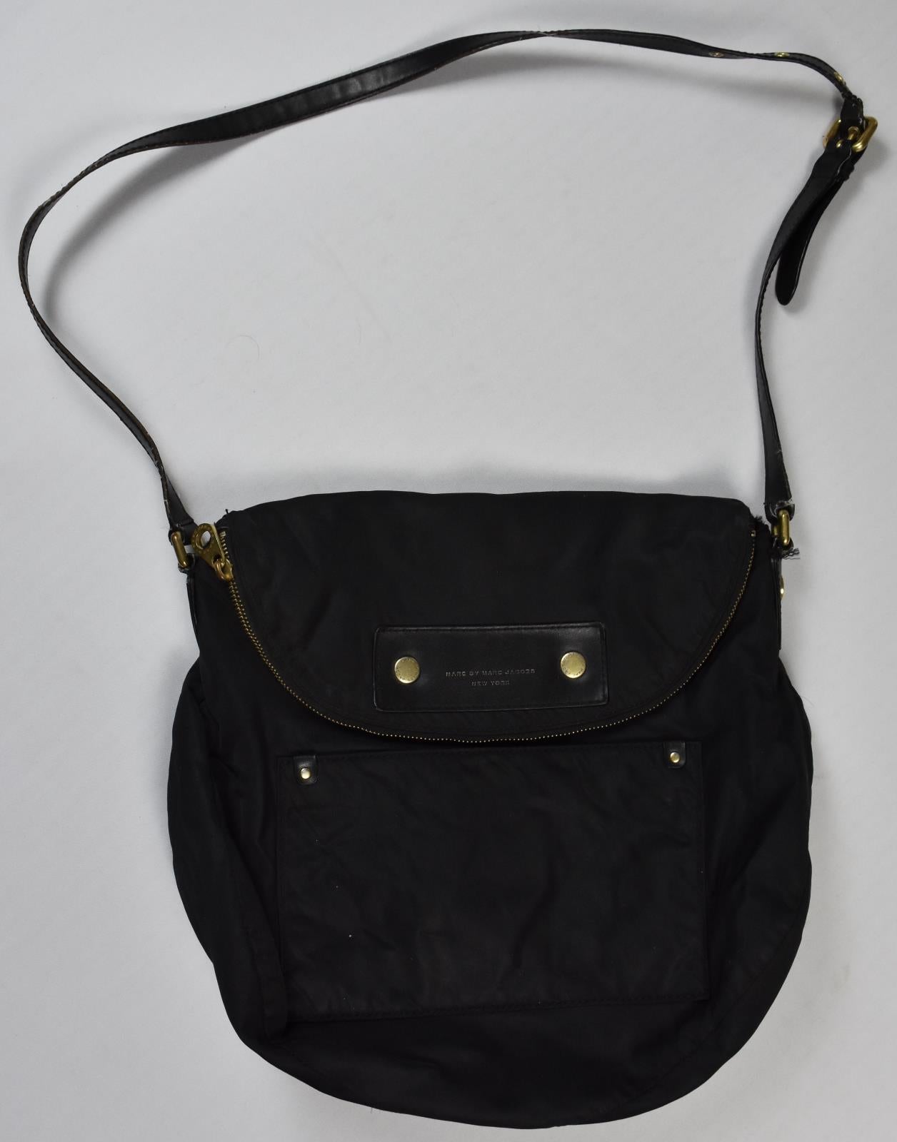 Marc Jacobs Preppy Nylon Natasha Purse Bag Black CHECK ALL PICS