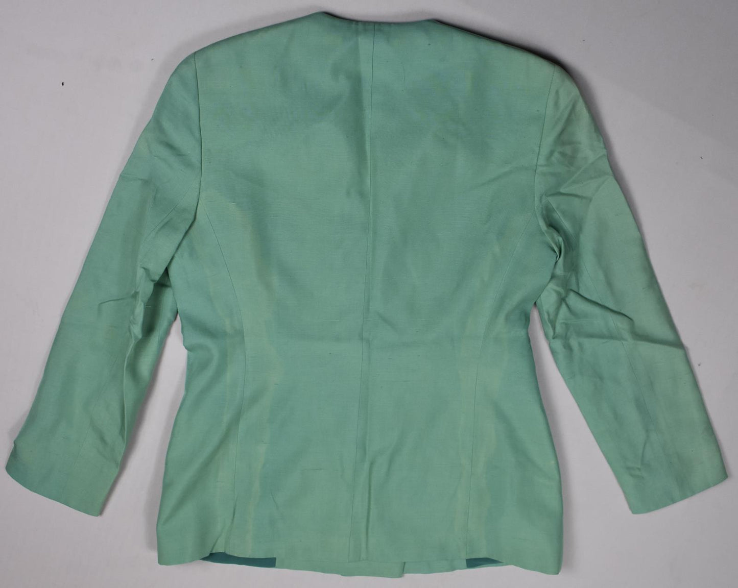 Giorgio Armani Vintage Women's Silk Blazer Jacket Coat Sz 44 Damaged