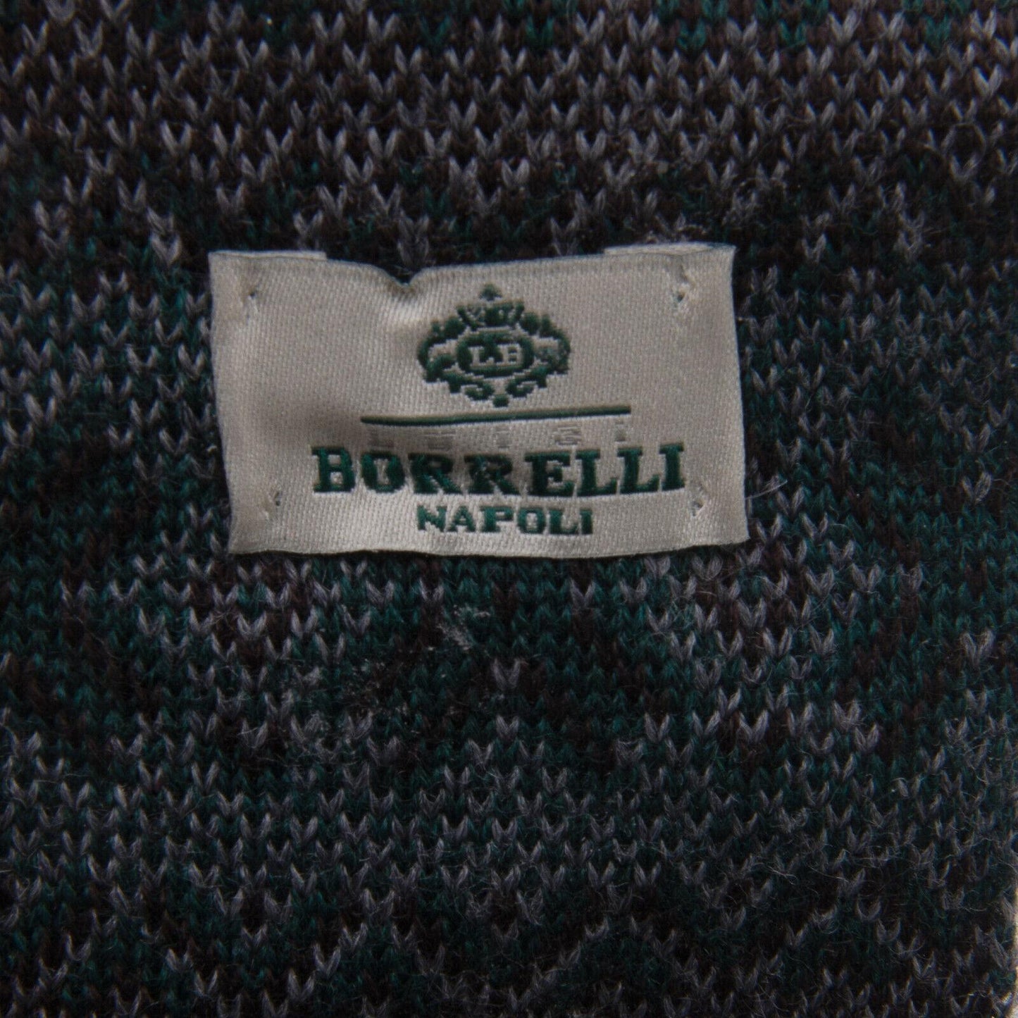 Luigi Borrelli Napoli Mens Wool Handmade Tie NEW $235 2.75" X 56" SKU33