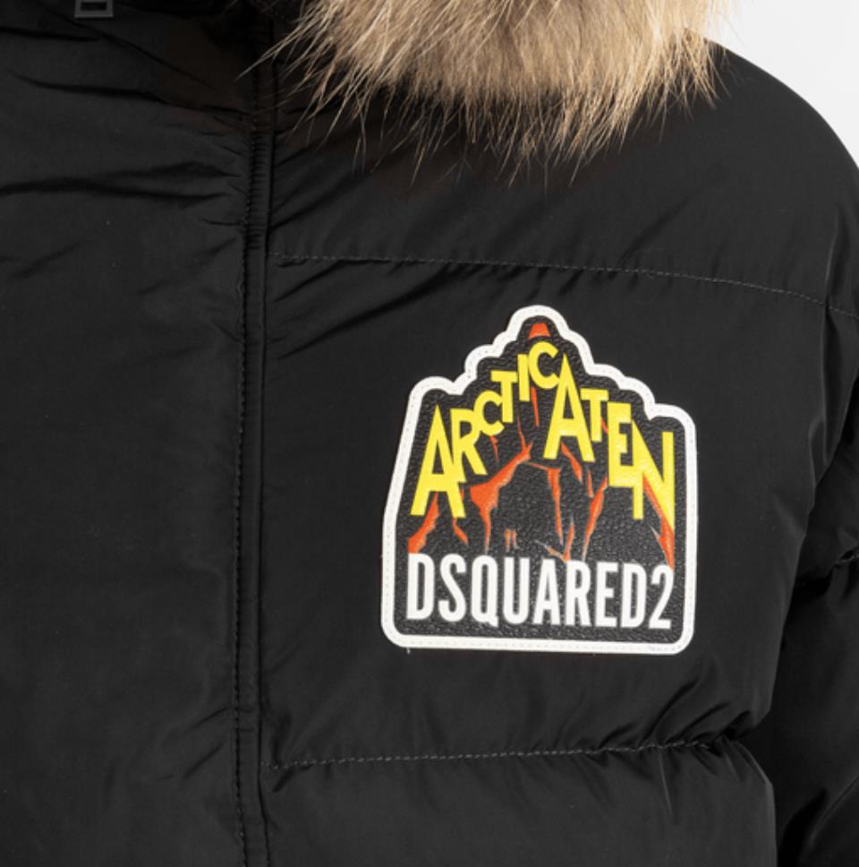 DSQUARED2 MEN'S HOODED LOGO DOWN PARKA COAT JACKET 46 S NEW $2000