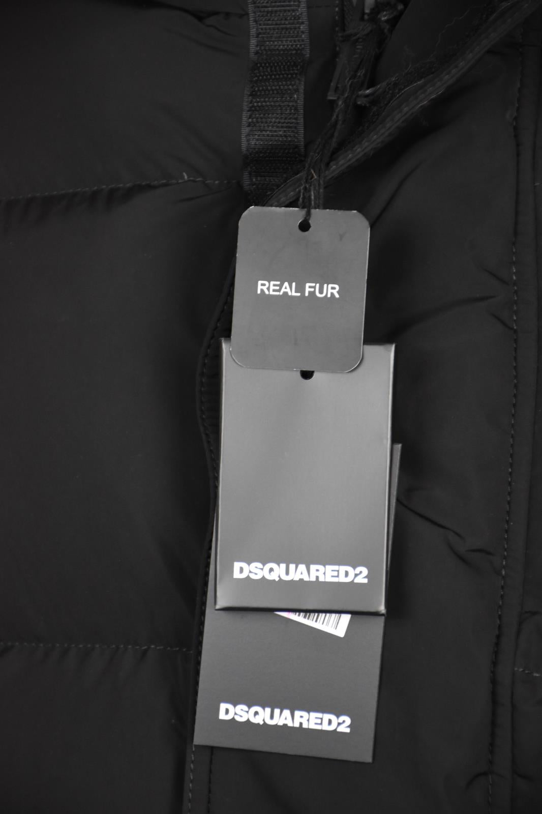 DSQUARED2 MEN'S HOODED LOGO DOWN PARKA COAT JACKET 46 S NEW $2000