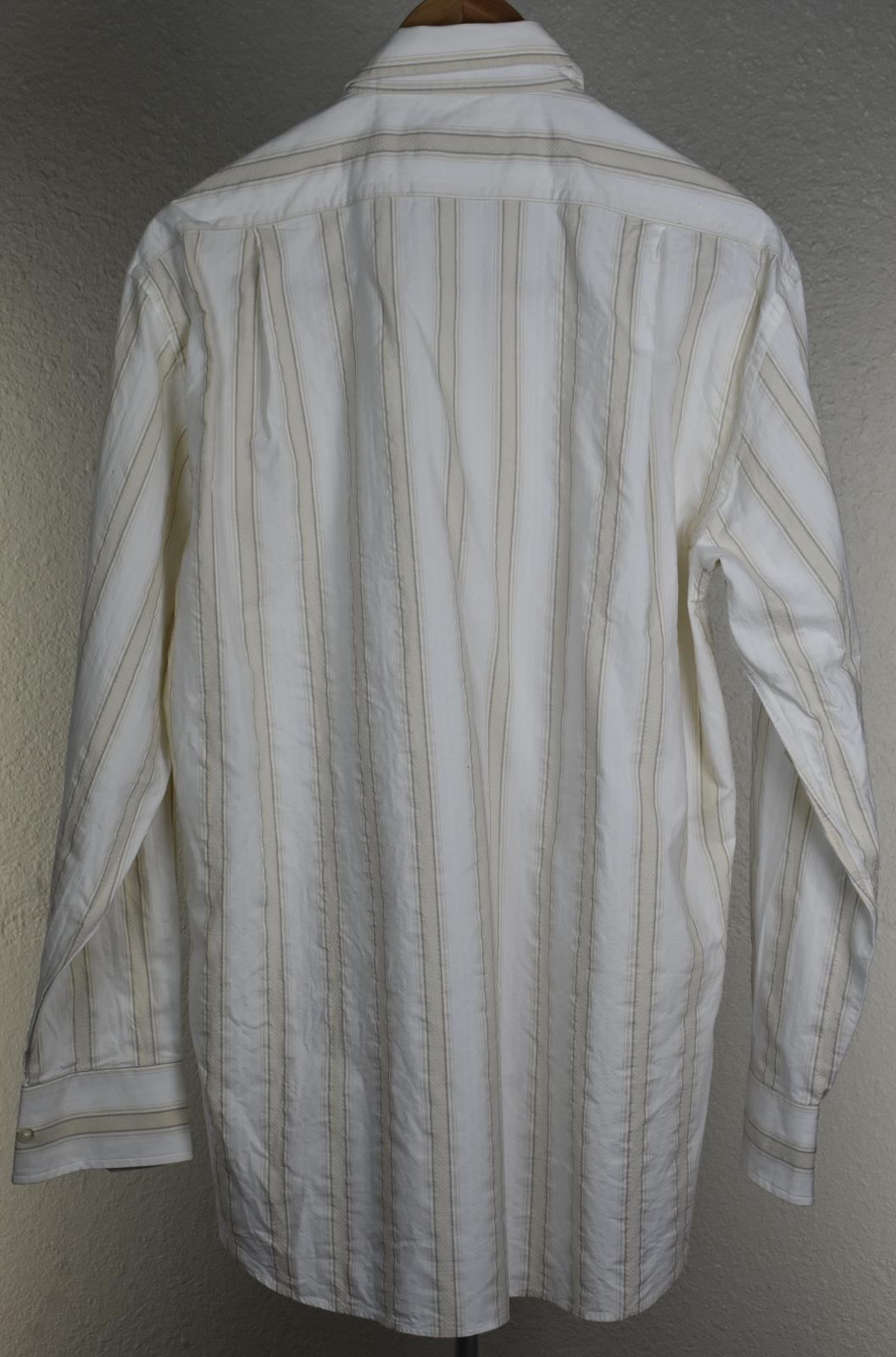 Canali Sportwear Men's Spread Collar Cotton Shirt Size M Mint