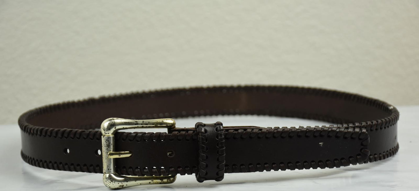 Genuine Argentinian Leather Argentina Vintage Brown belt Size M MINT