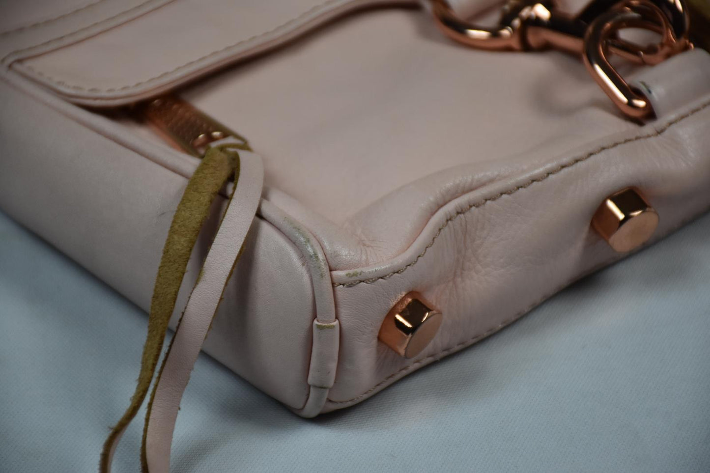 Rebecca Minkoff Pink Crossbody Leather Bag Purse DBIN7