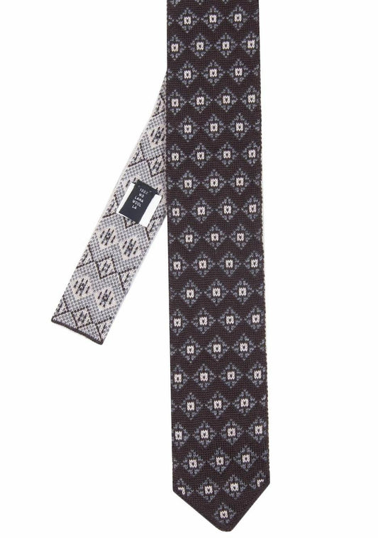 Luigi Borrelli Napoli Mens Wool Handmade Neat Tie NEW $235 2.75" X 56" SKU-33