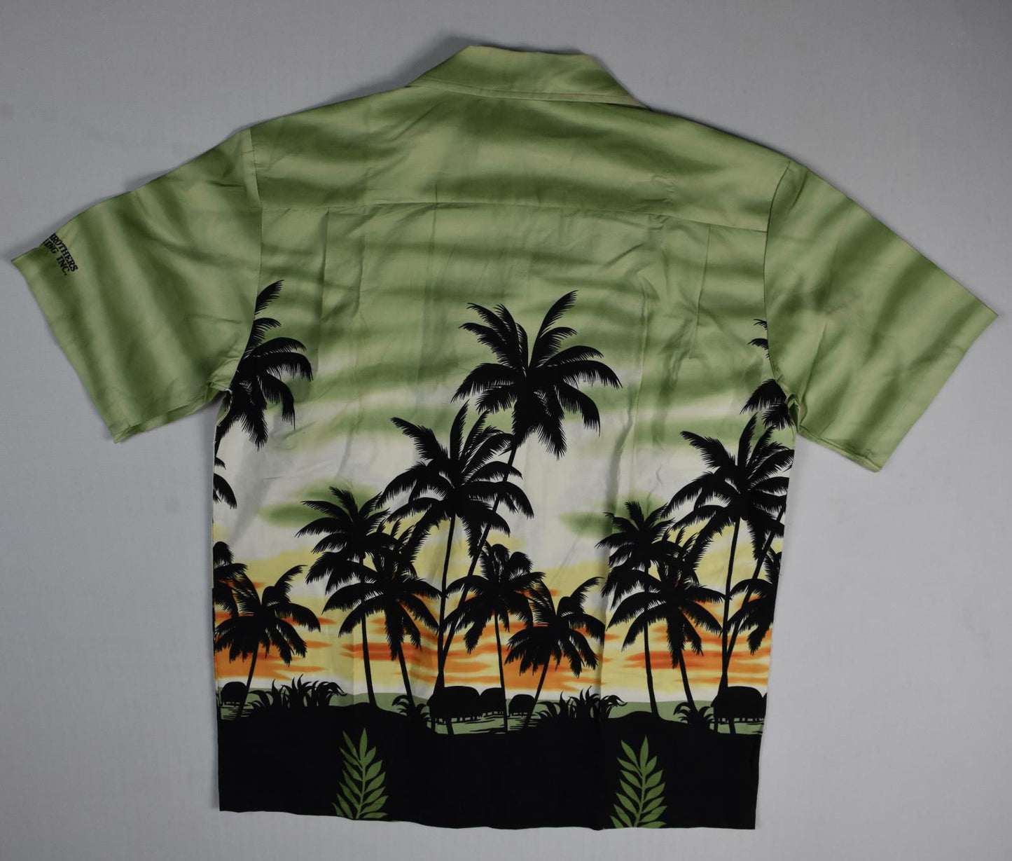 Aloha Republic Mens Short Sleeve Palm Trees Hawaiian Shirt Sz M Made In USA