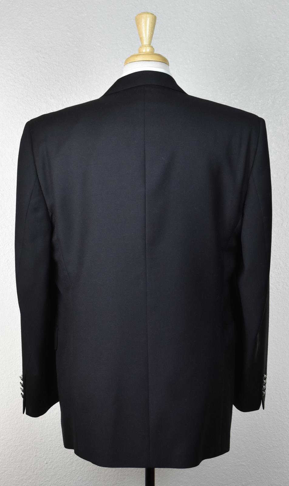 Jack Victor Men's Black Wool Sport Coat Jacket Blazer 42 R