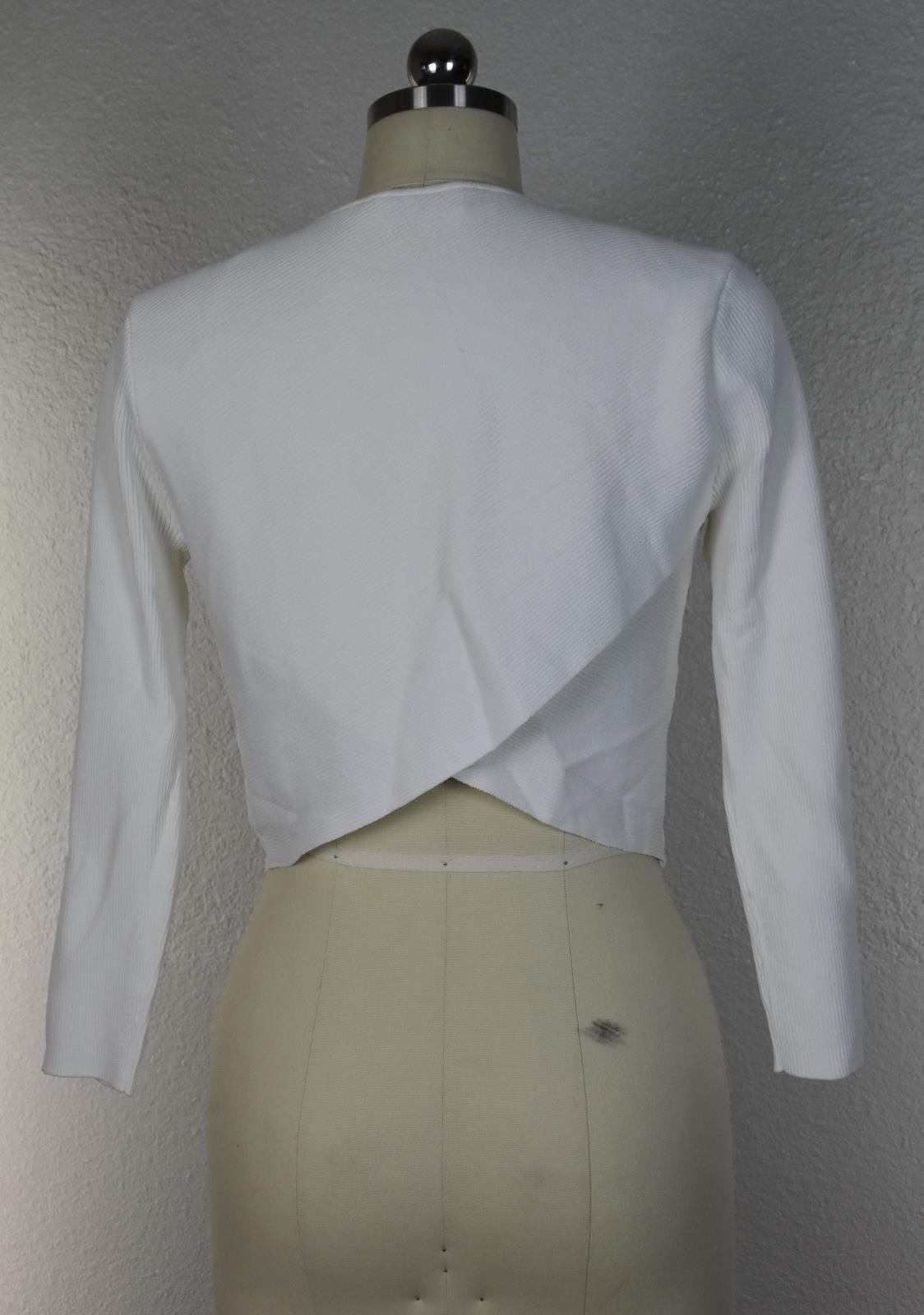 Sinequanone White Shirt open front Crop top Women's XS Mint