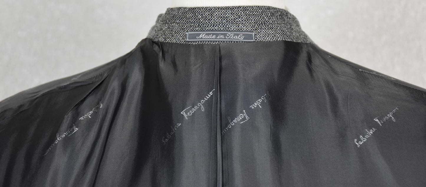 Salvatore Ferragamo Mens Blazer Wool Cashmere Silk Sport Coat Jacket 46 New