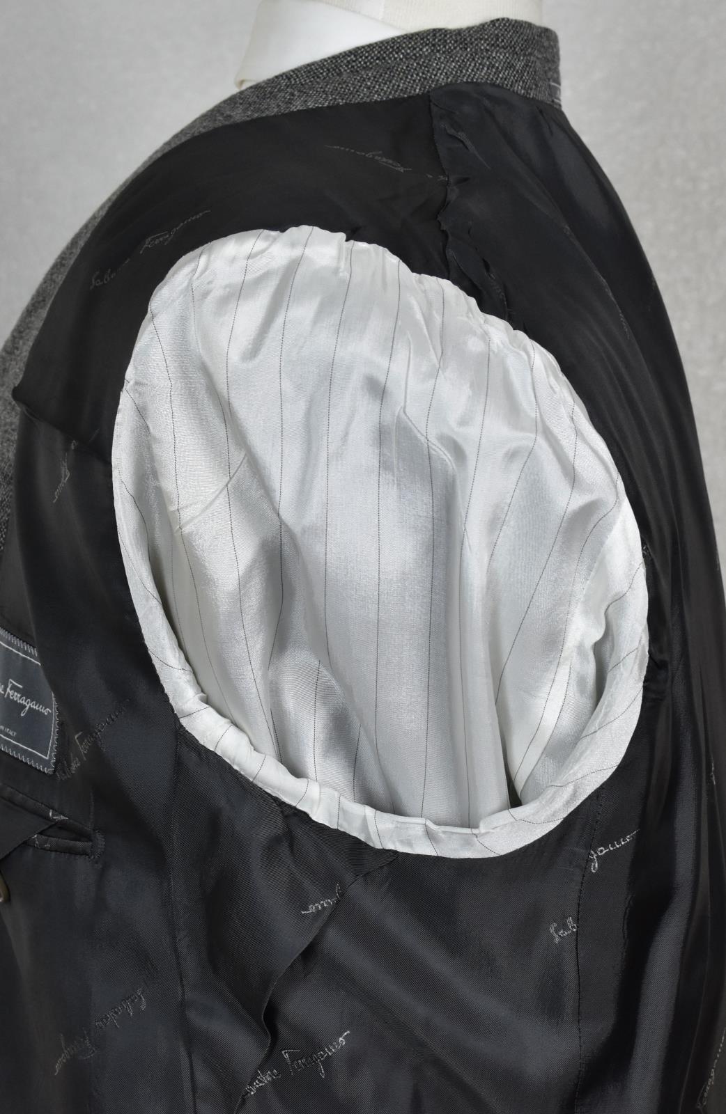 Salvatore Ferragamo Mens Blazer Wool Cashmere Silk Sport Coat Jacket 46 New