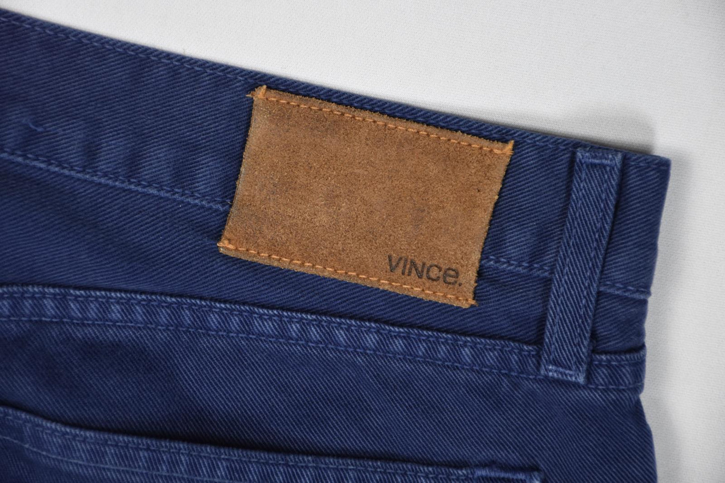 Vince Mens Blue Cotton 5 Pocket Button Fly Air Force Pants jeans Sz 36 mint $200