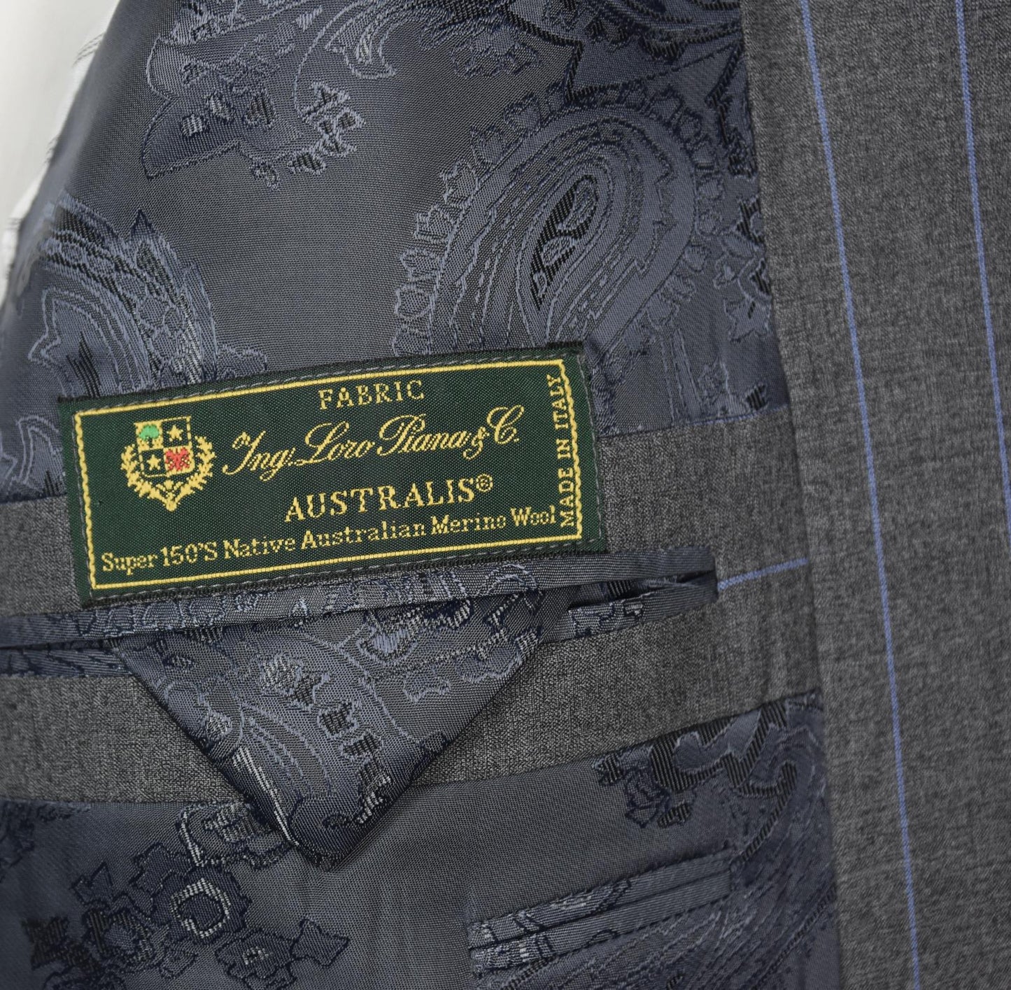 Bespoke Custom Loro Piana Australis Super 150S Merino WorkingC Jacket BLAZER 44