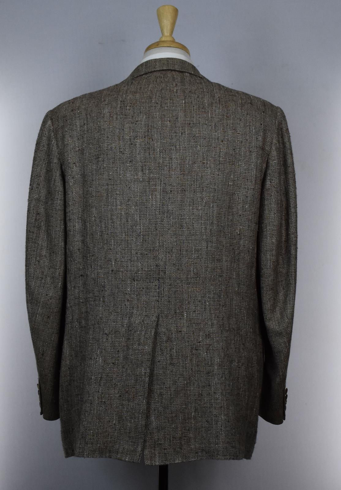 Oxxford Clothing Onwentsia Mens Wool  Silk Sport Coat Jacket 44 R Mint