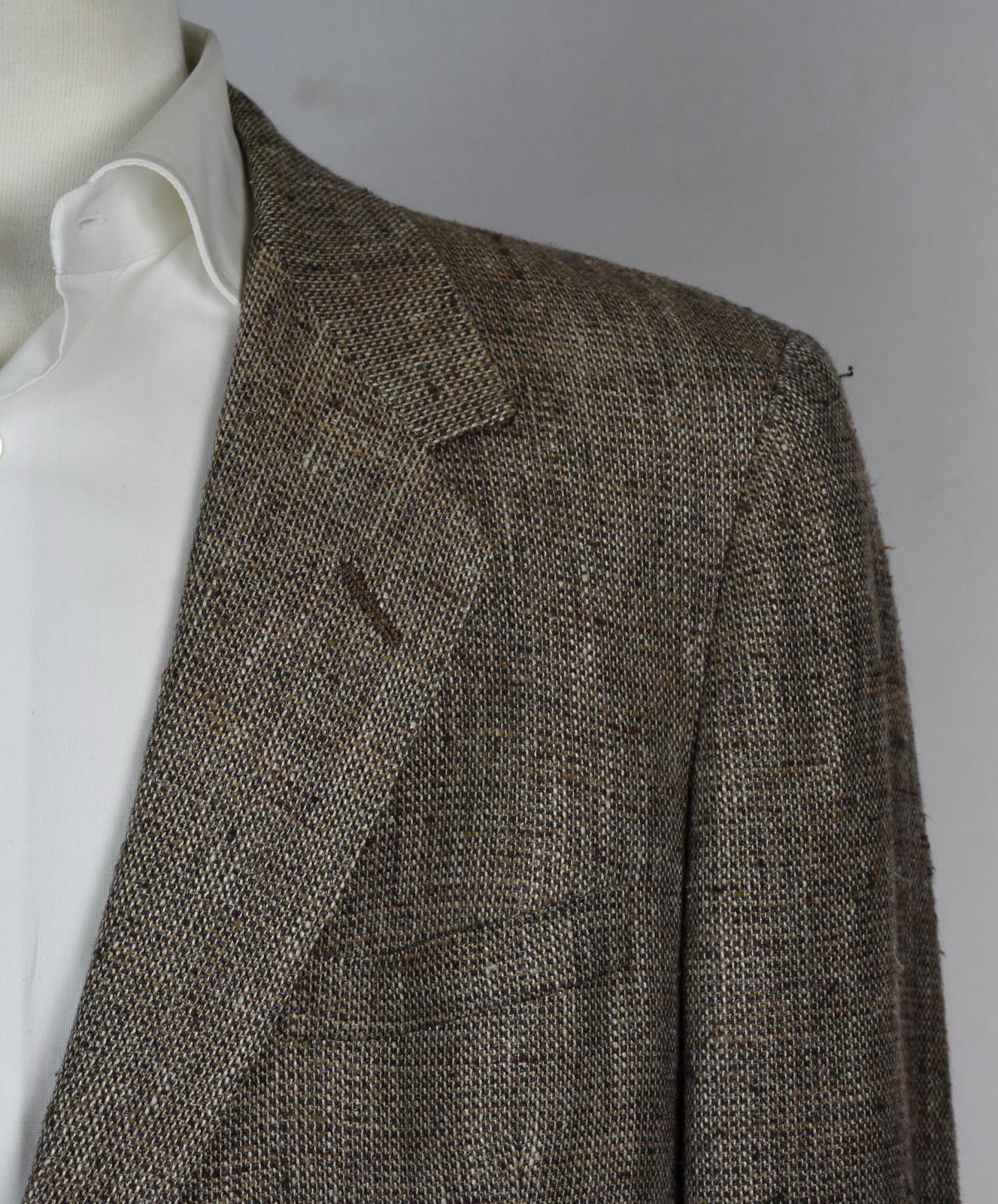 Oxxford Clothing Onwentsia Mens Wool  Silk Sport Coat Jacket 44 R Mint