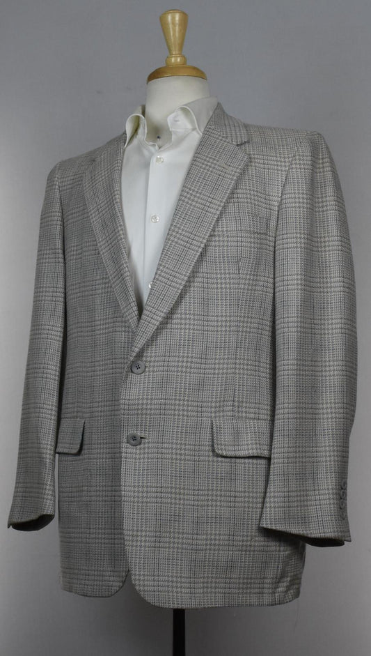 Vintage Christian Dior Hart Schaffner Marx Men's 100% Silk Tweed Sportcaot 42 R