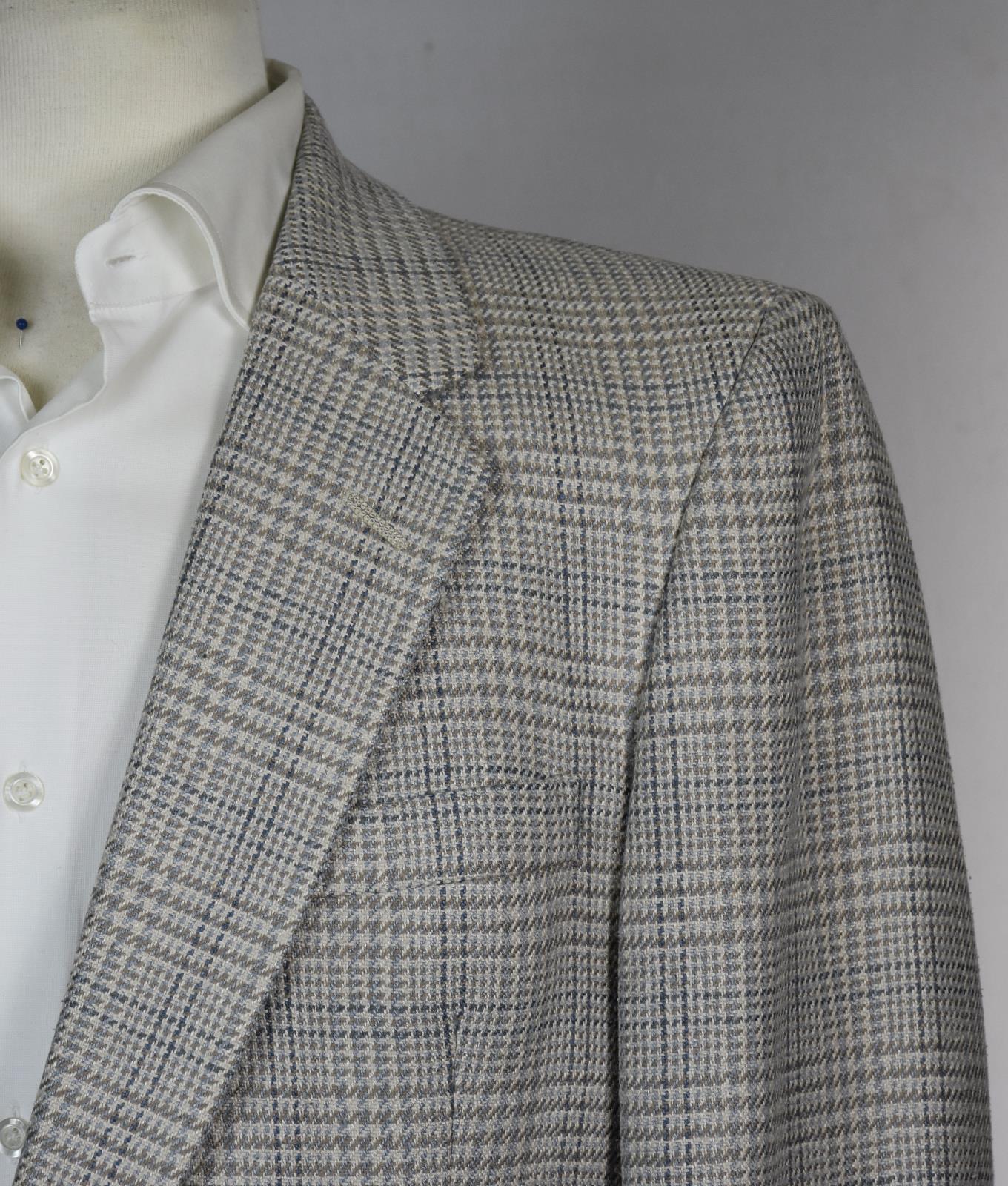 Vintage Christian Dior Hart Schaffner Marx Men's 100% Silk Tweed Sportcaot 42 R