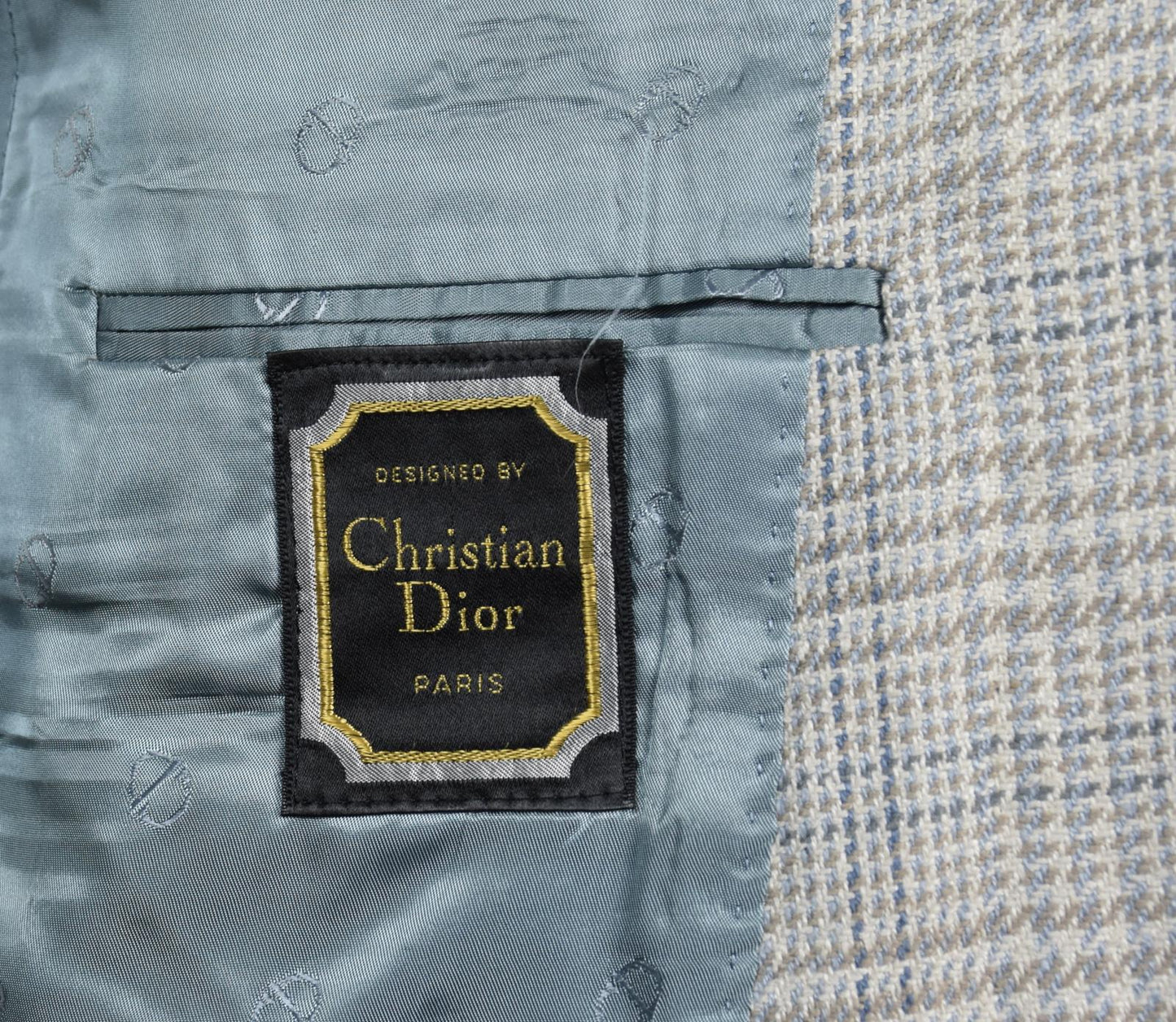 Vintage Christian Dior Hart Schaffner Marx Men's 100% Silk Tweed Sportcaot 42 R